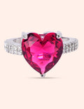 Royal Ruby Heart Ring