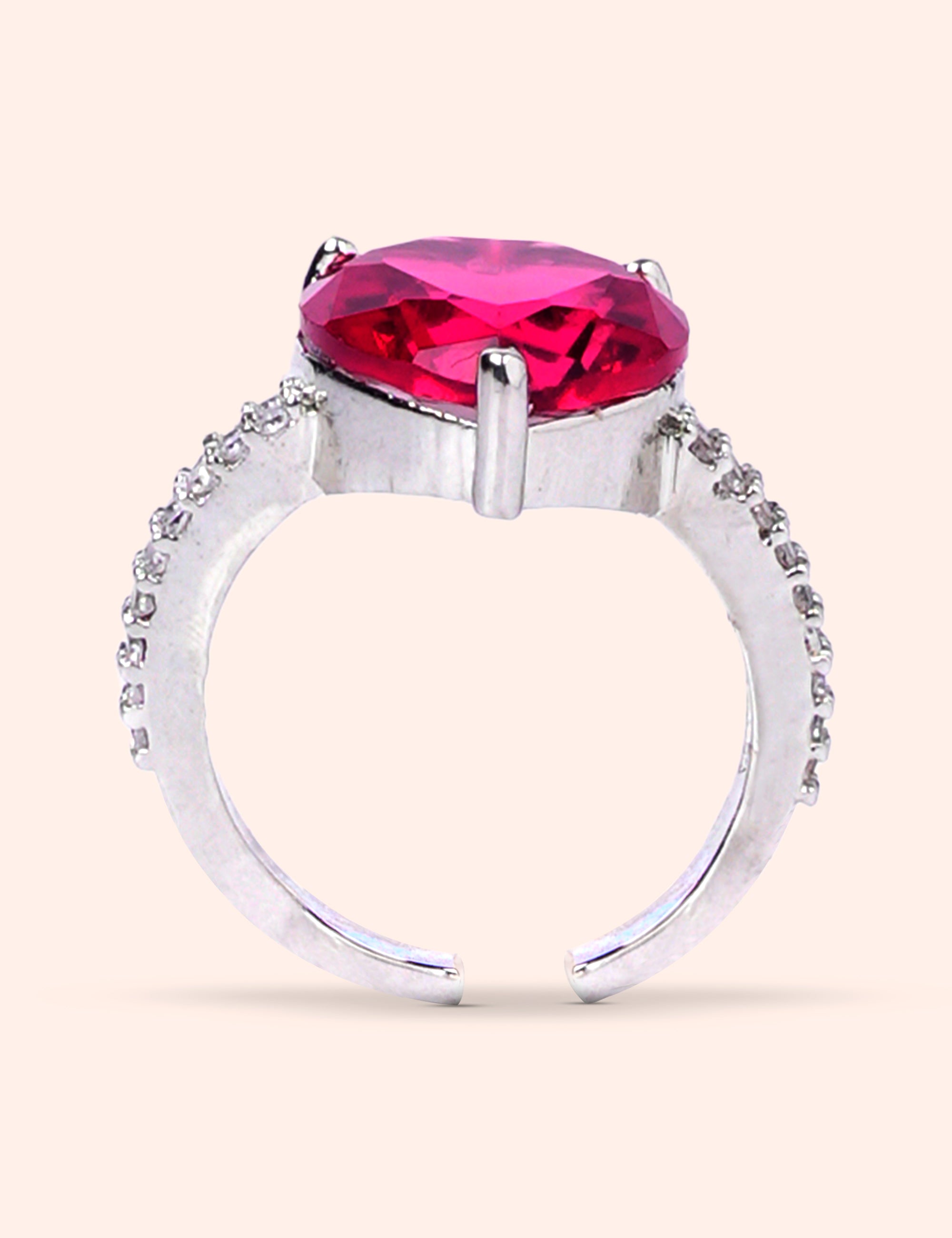 Royal Ruby Heart Ring