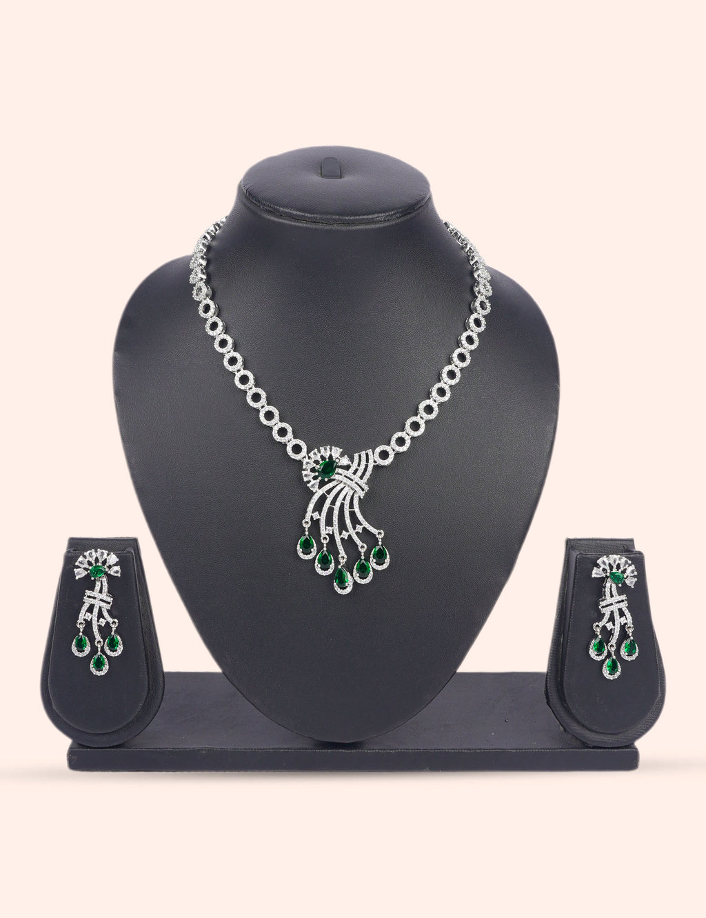 The Prism Dynasty & Zirconia Diamond Statement Set by N Dazzles Designs