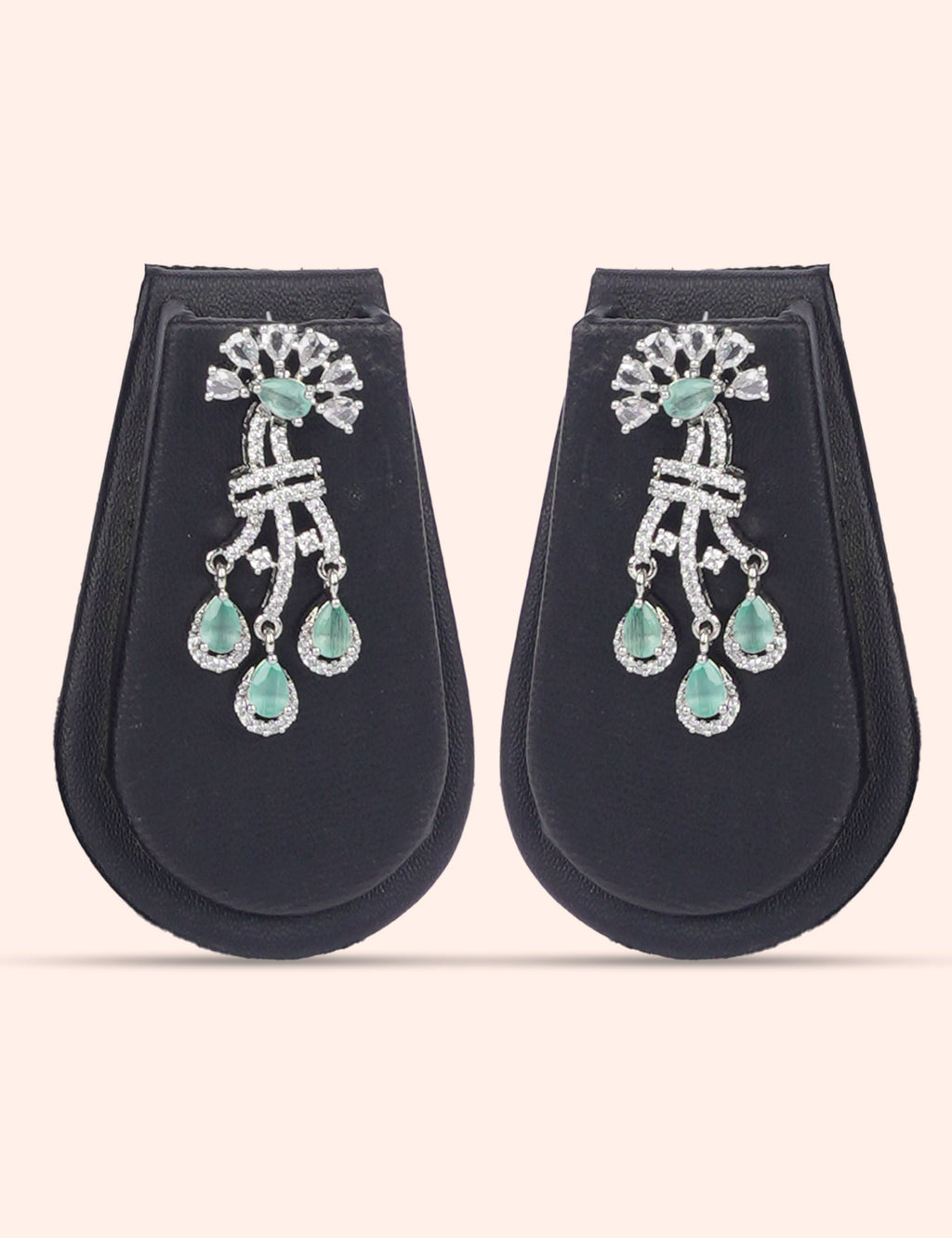 Frost Bloom & Zirconia Diamond Statement Set by N Dazzles Designs