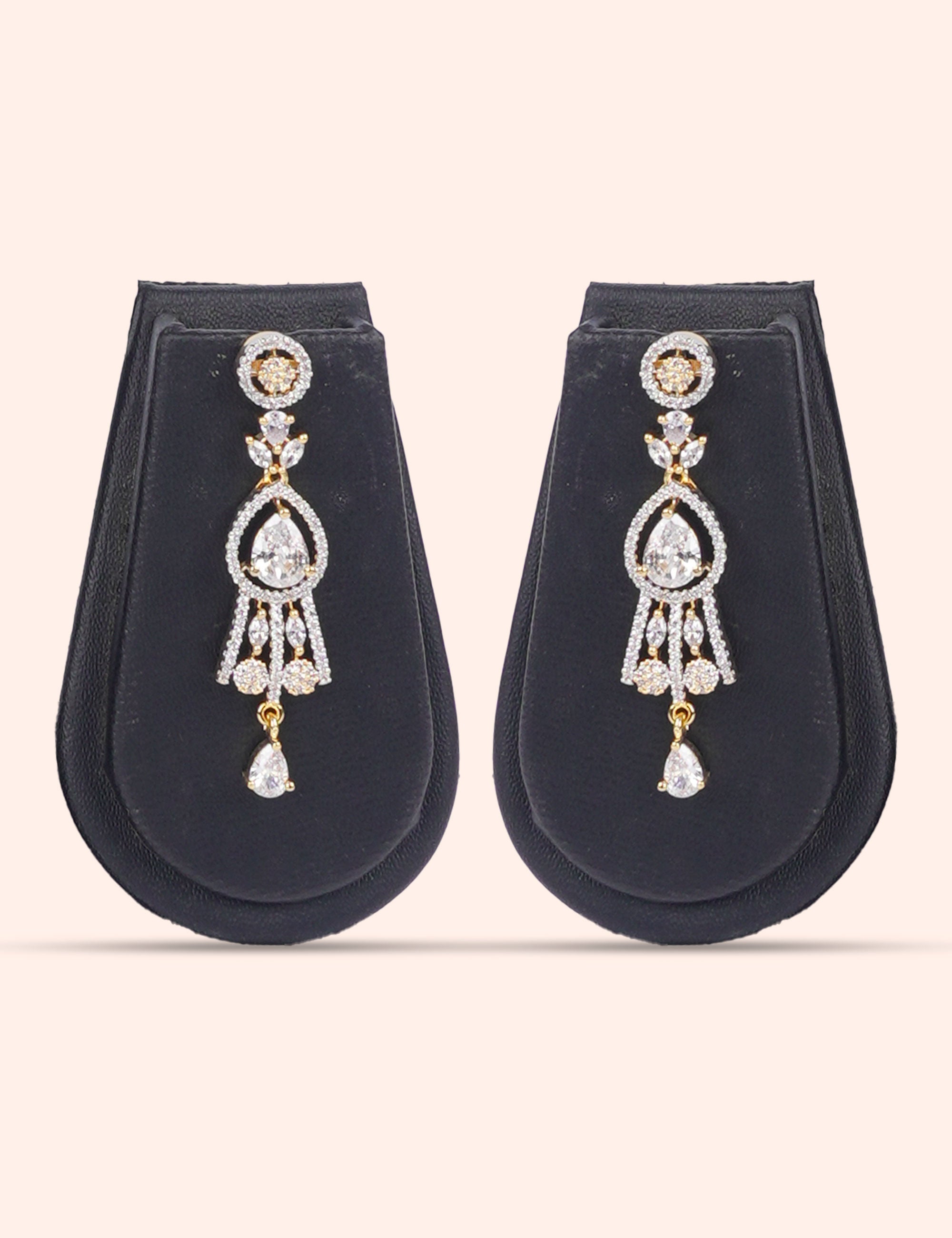 Shimmer Queen Set & Zirconia Diamond Statement Set by N Dazzles Designs