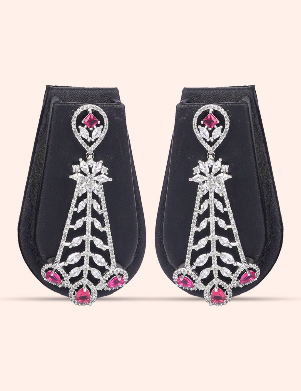 Veridian Rain & Zirconia Diamond Statement Set by N Dazzles Designs