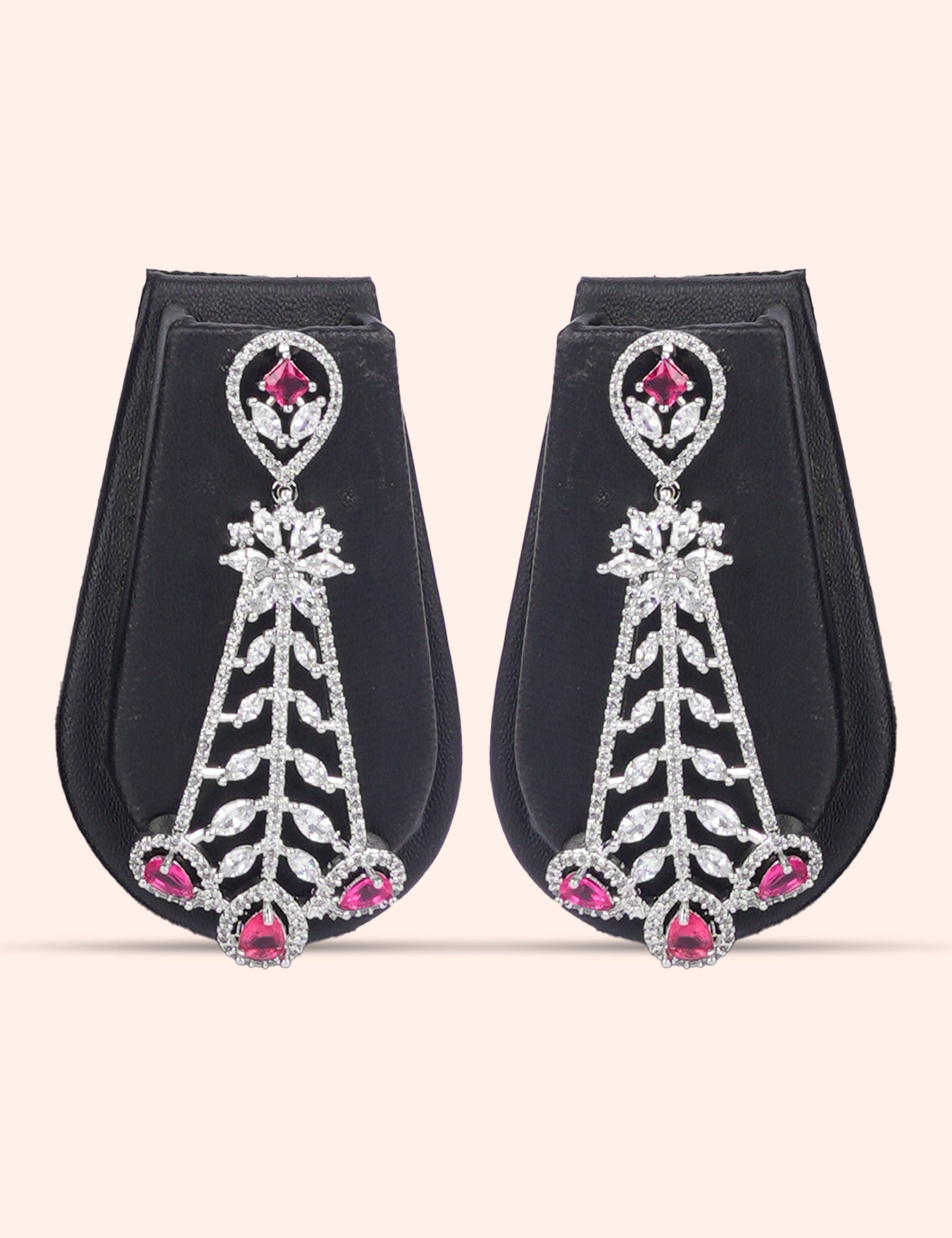 Veridian Rain & Zirconia Diamond Statement Set by N Dazzles Designs