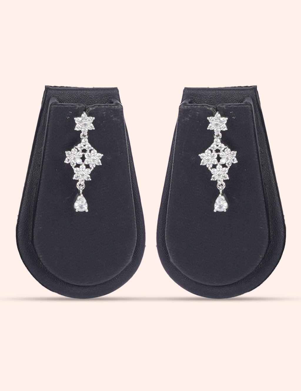 Diamond Drift & Zirconia Diamond Statement Set by N Dazzles Designs