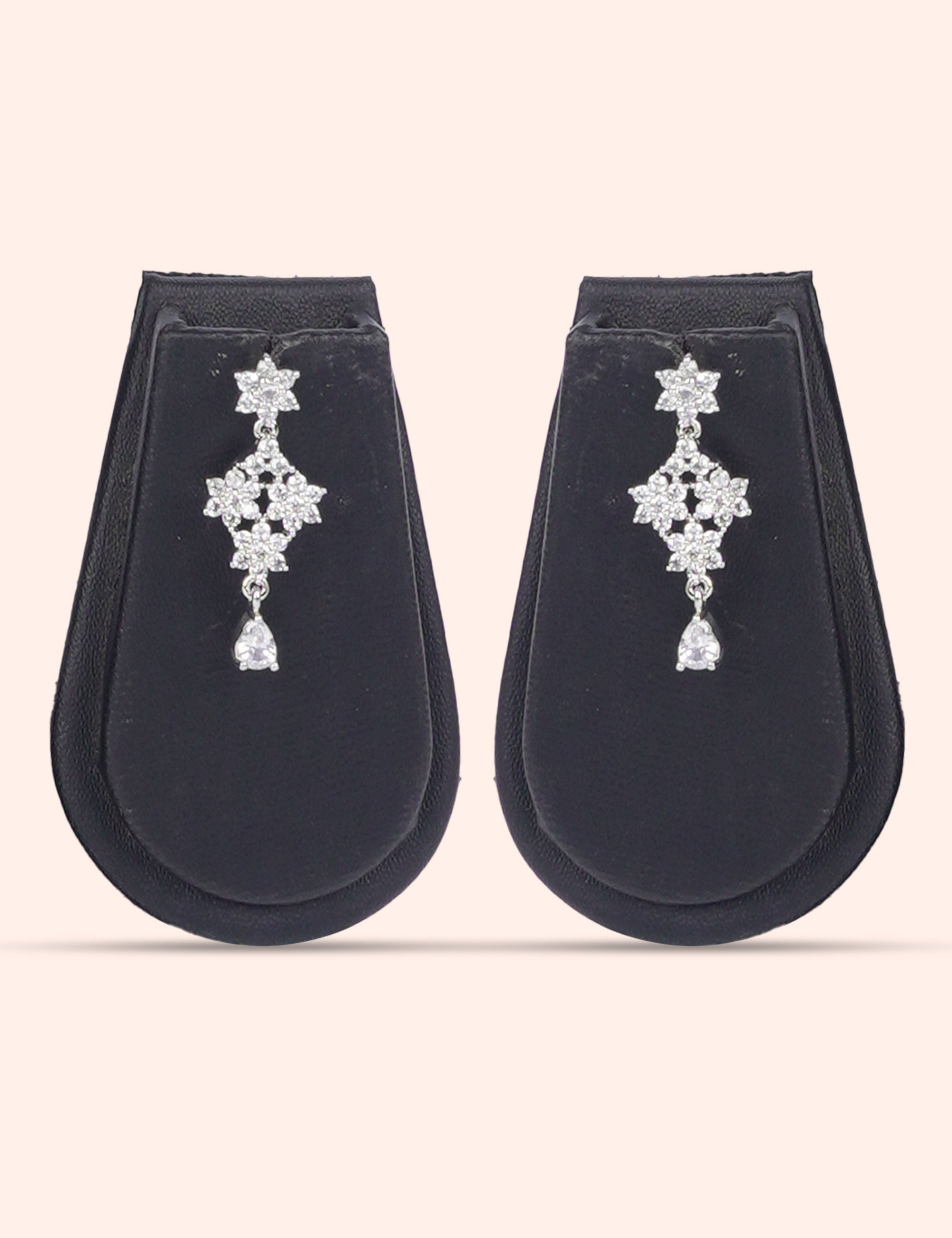 Diamond Drift & Zirconia Diamond Statement Set by N Dazzles Designs