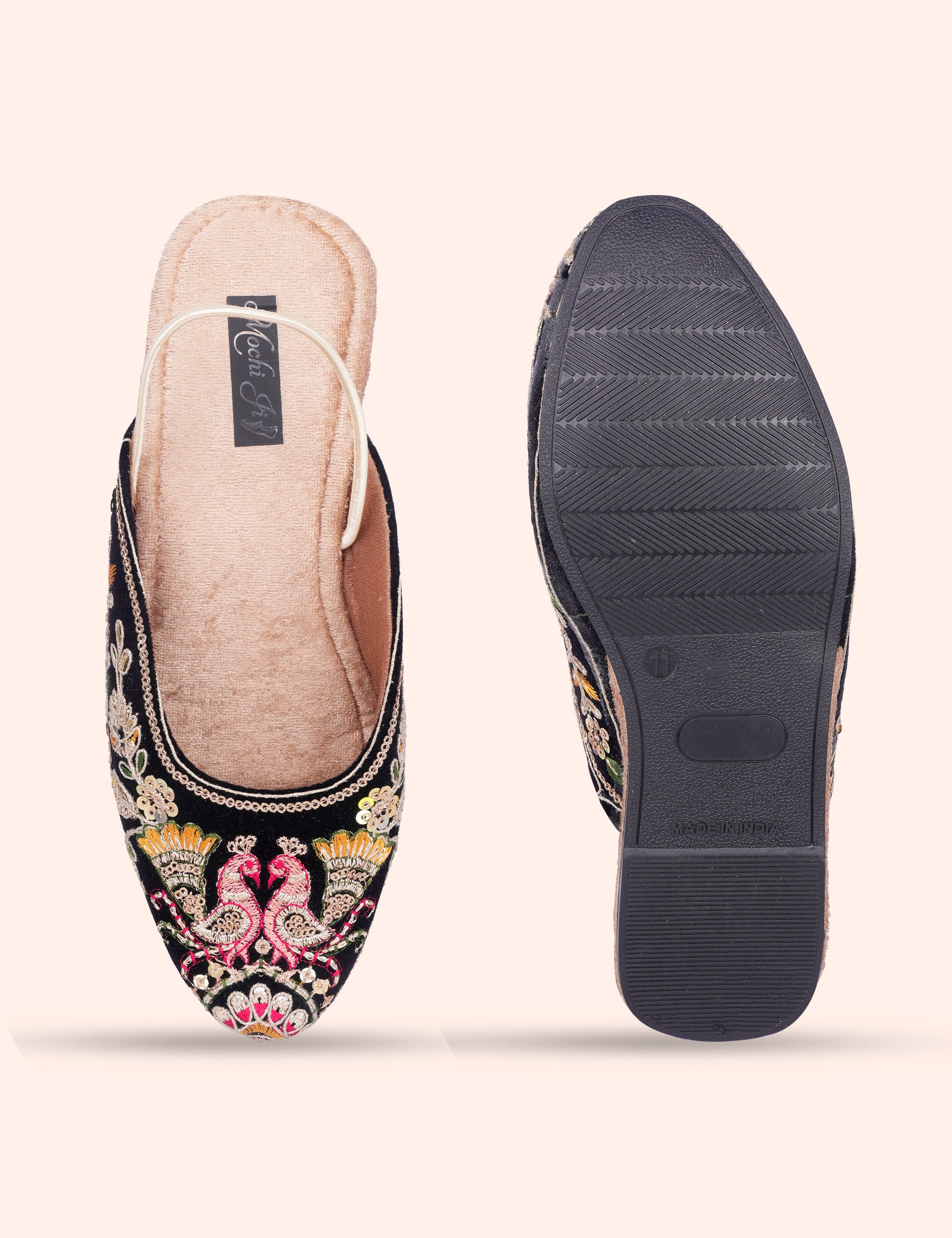 Heritage Black Jutti