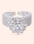 Royal Diamond Flower Ring