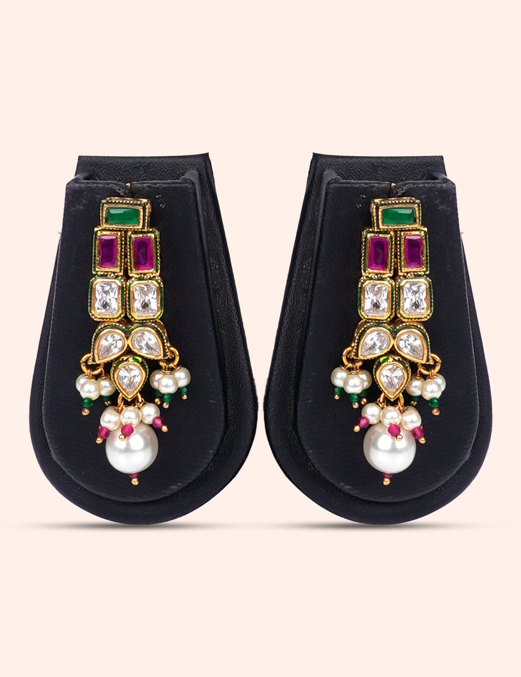 Rajsi Kundan Pearl Drop Set
