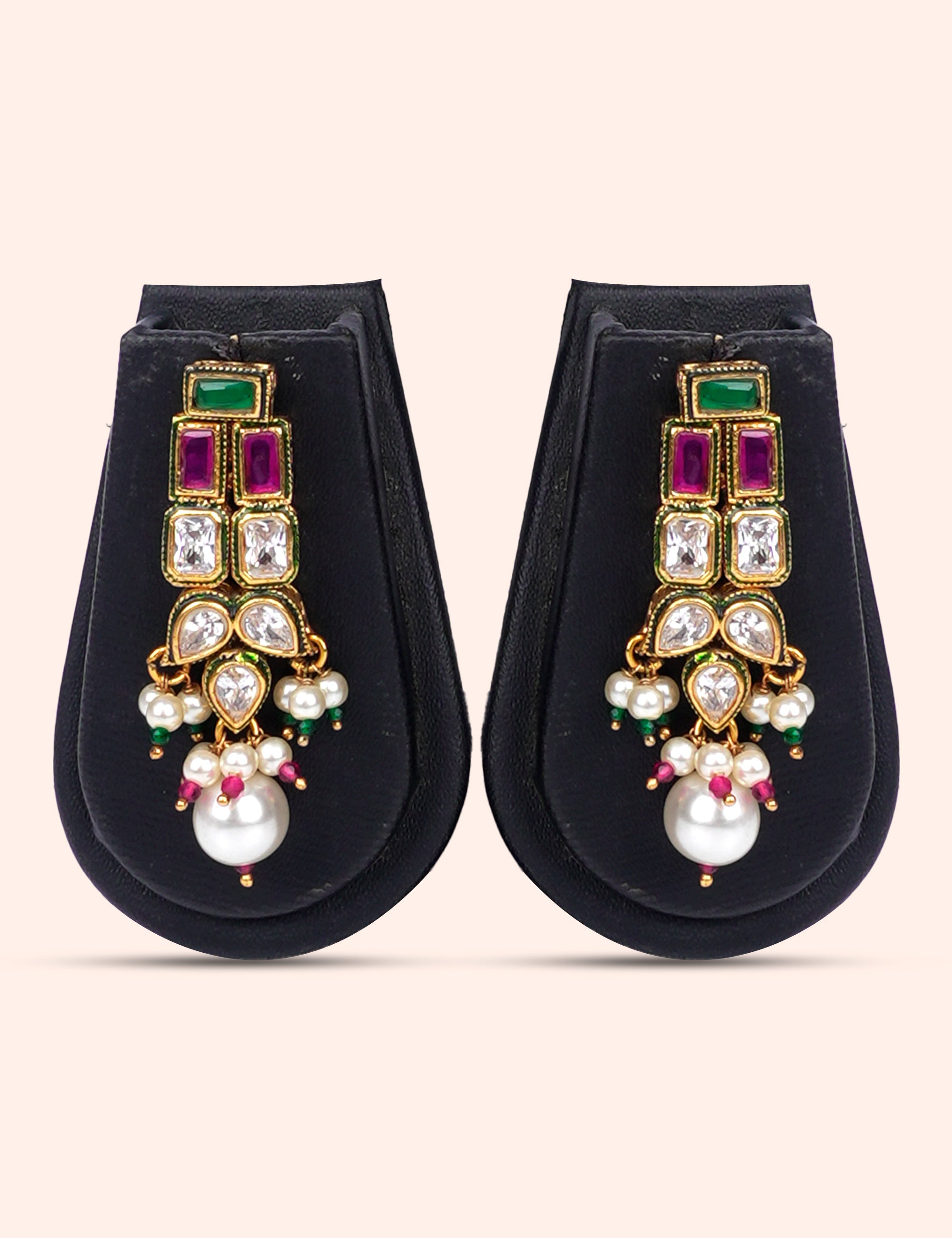 Rajsi Kundan Pearl Drop Set