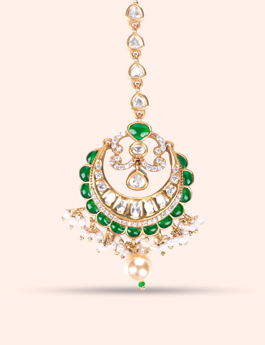 Royal Emerald Bridal Tikka