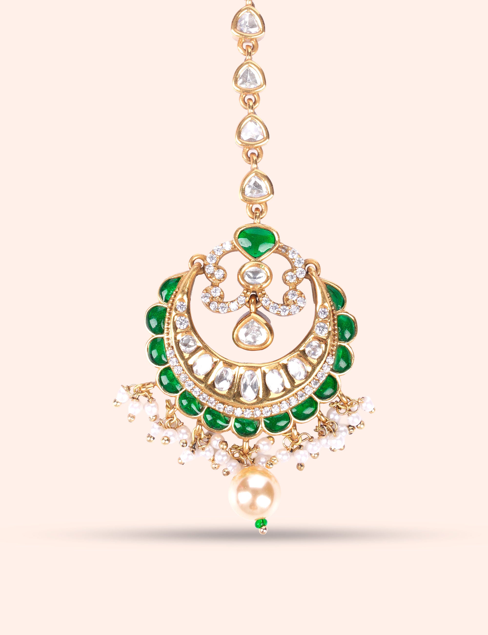 Royal Emerald Bridal Tikka