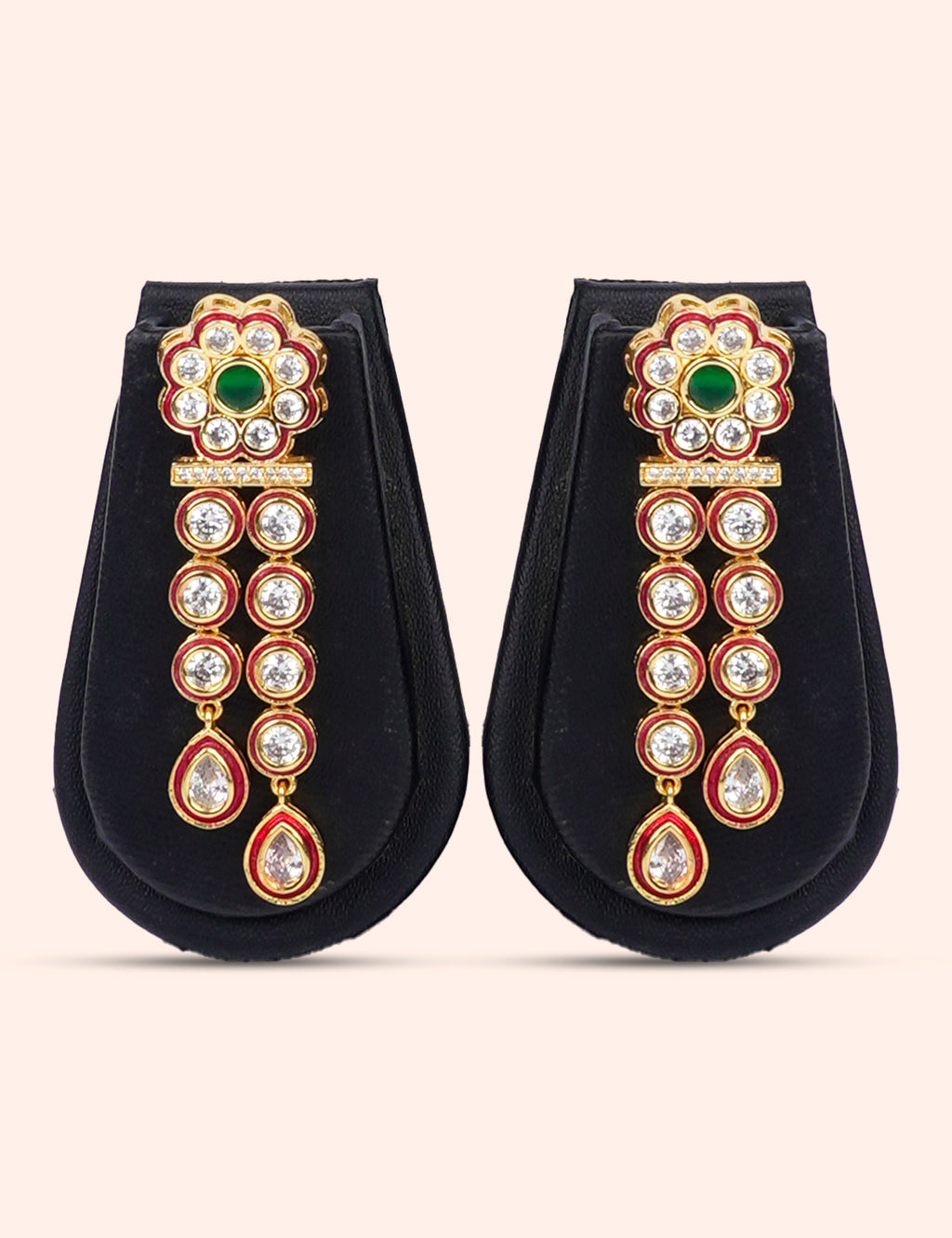 Classic Double Line Kundan Set