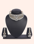 White princess & Zirconia Diamond Statement Set by N Dazzles Designs