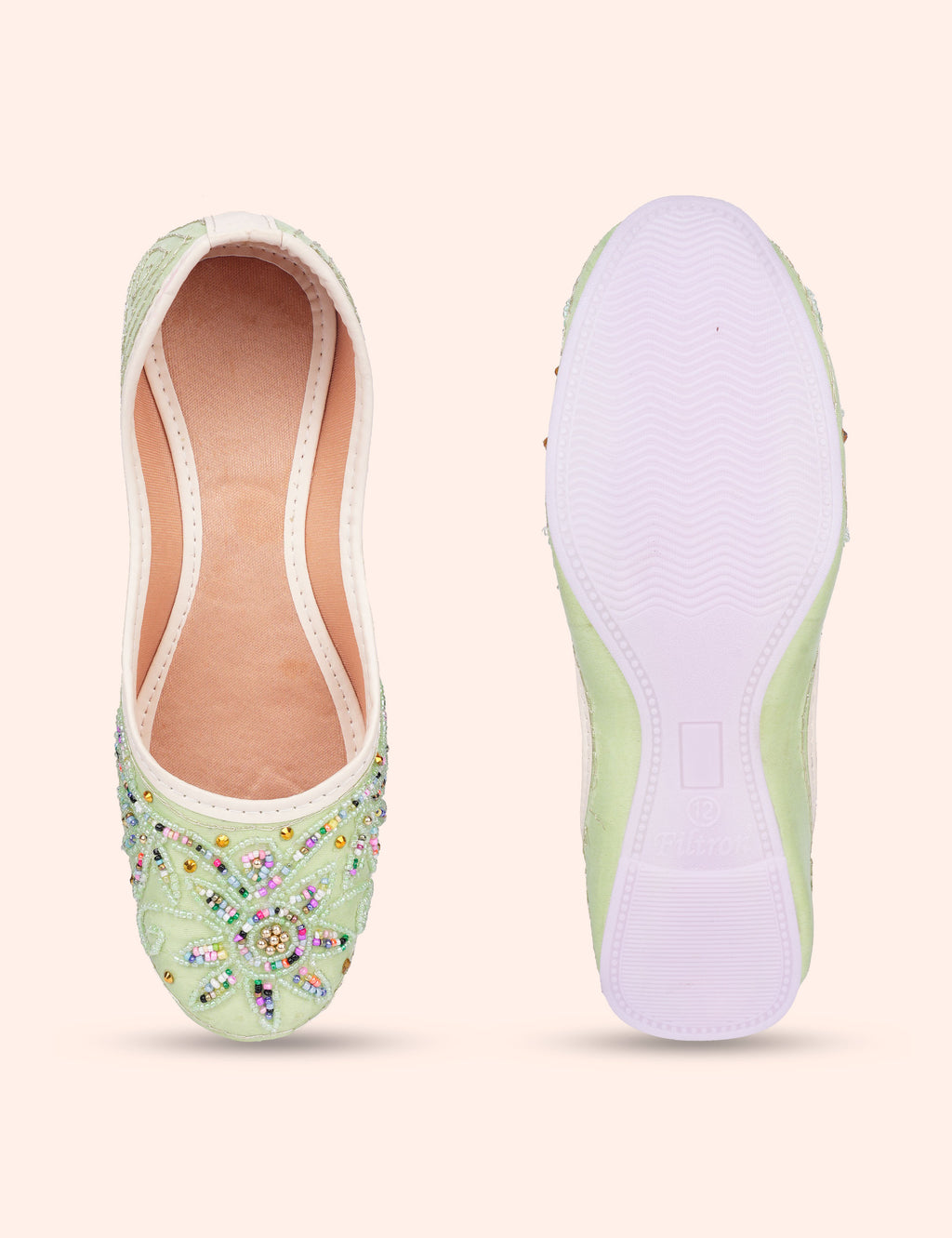 Mint Sparkle Jutti