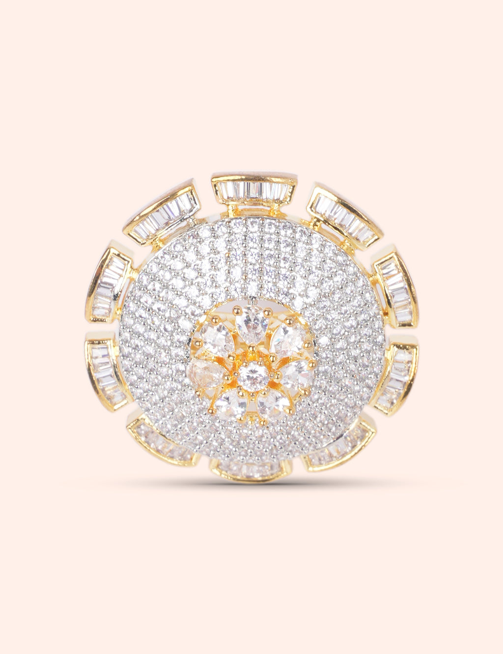 Elegant Gold Sparkle Ring