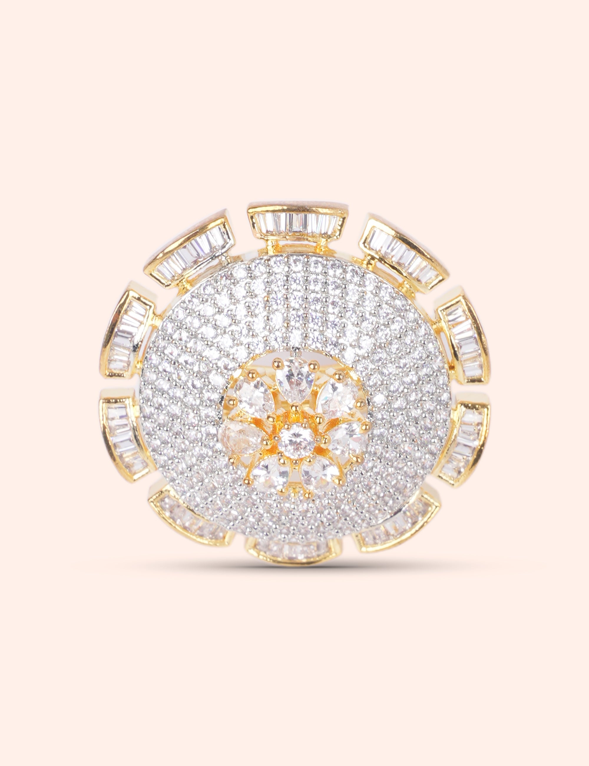 Elegant Gold Sparkle Ring