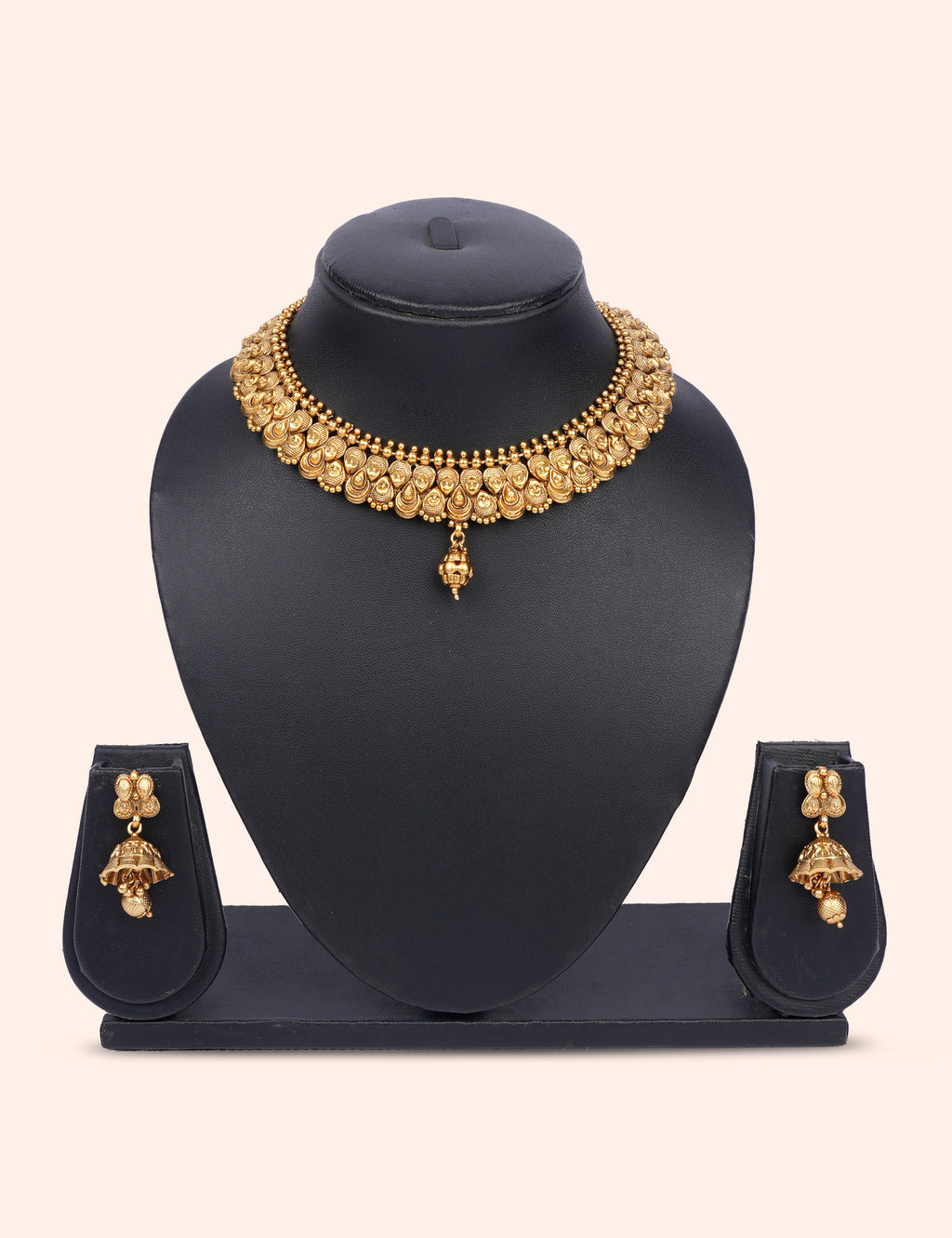 Gold Plated Kasu Necklace Set