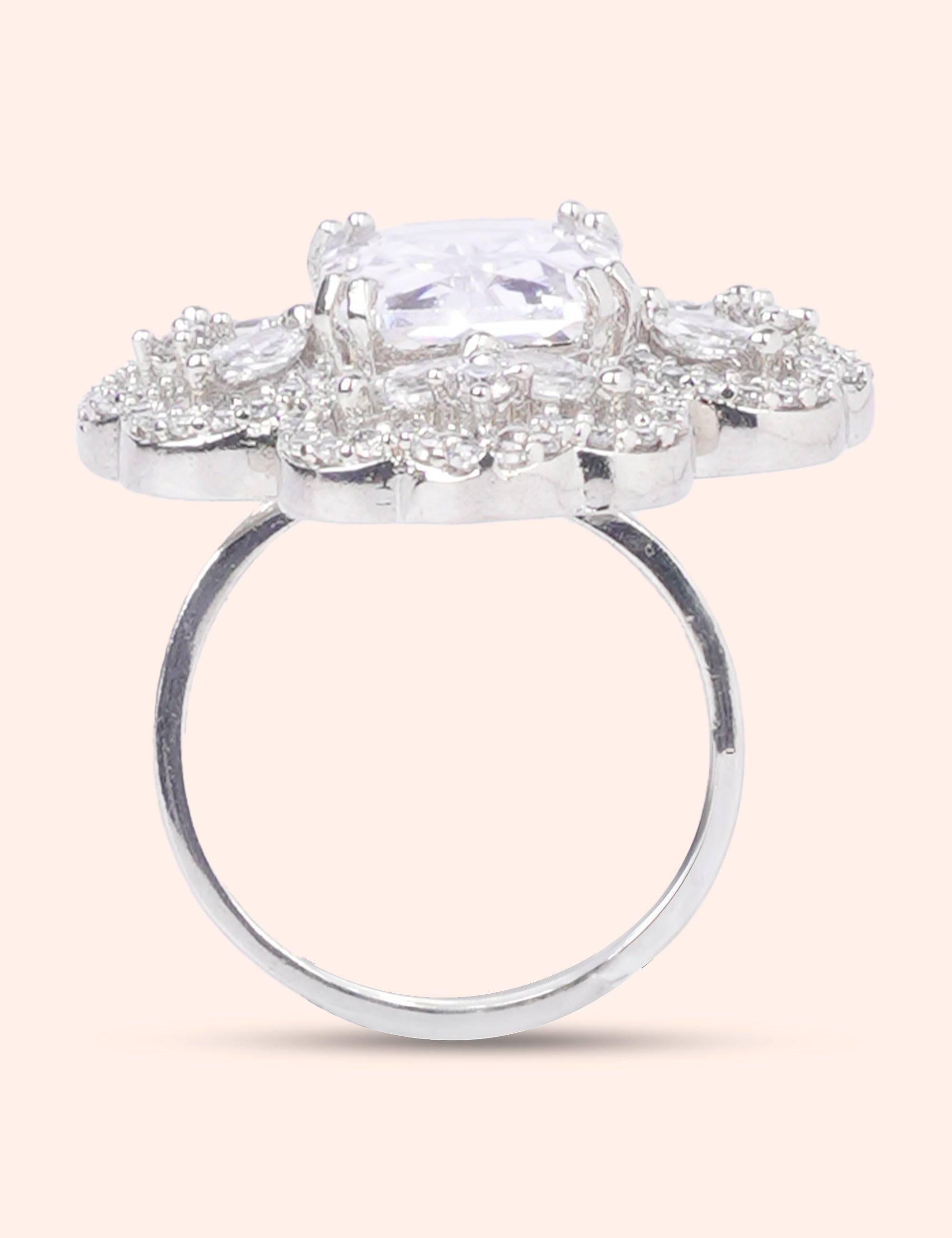 Elegant Stone Band Ring