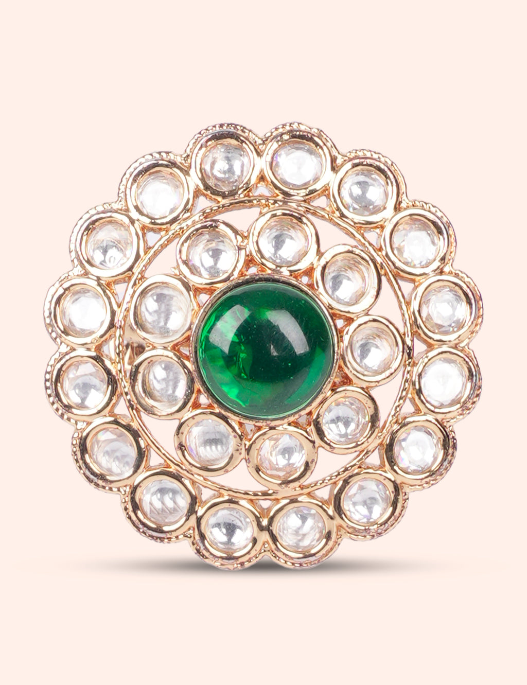 Royal Green Circle Ring
