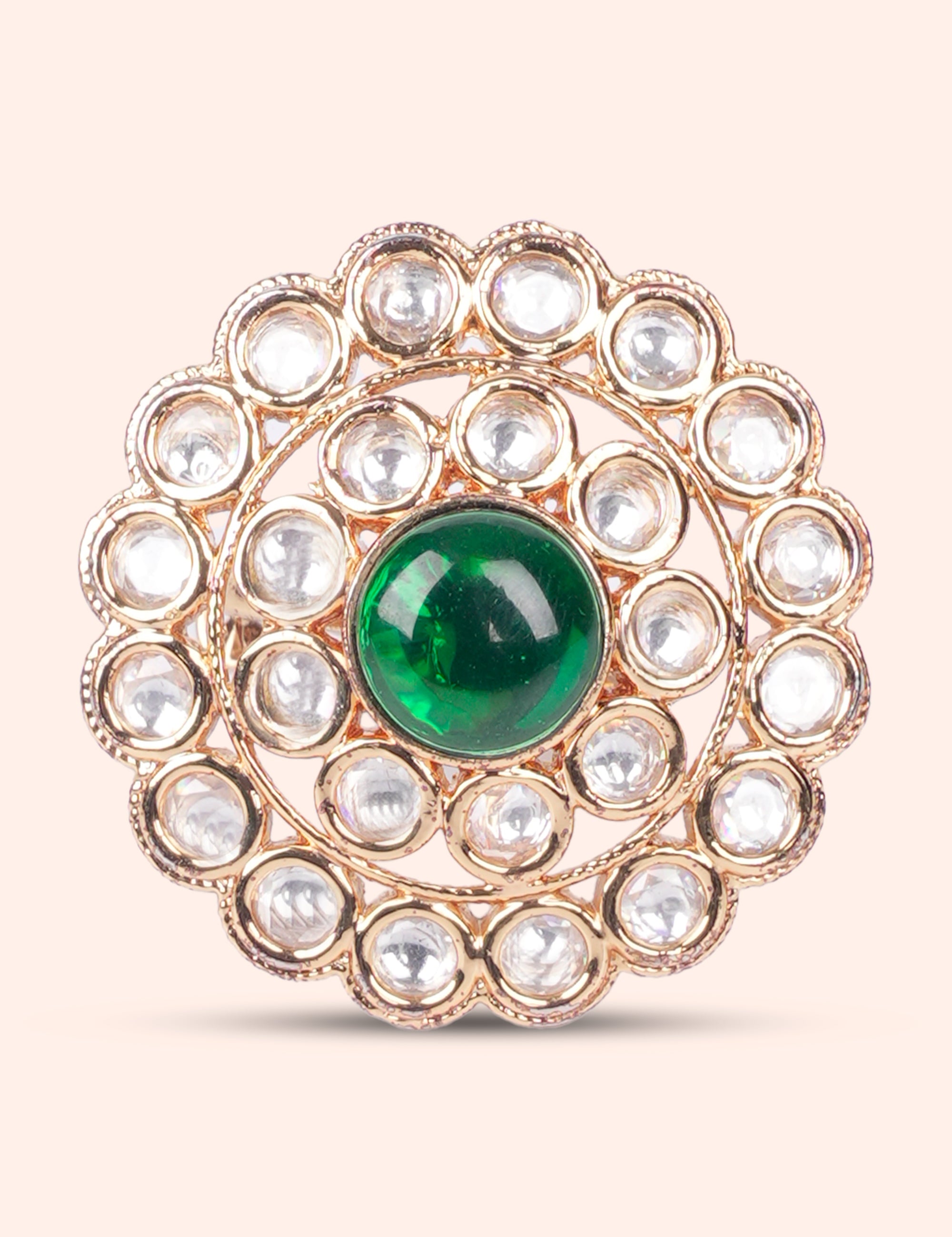Royal Green Circle Ring