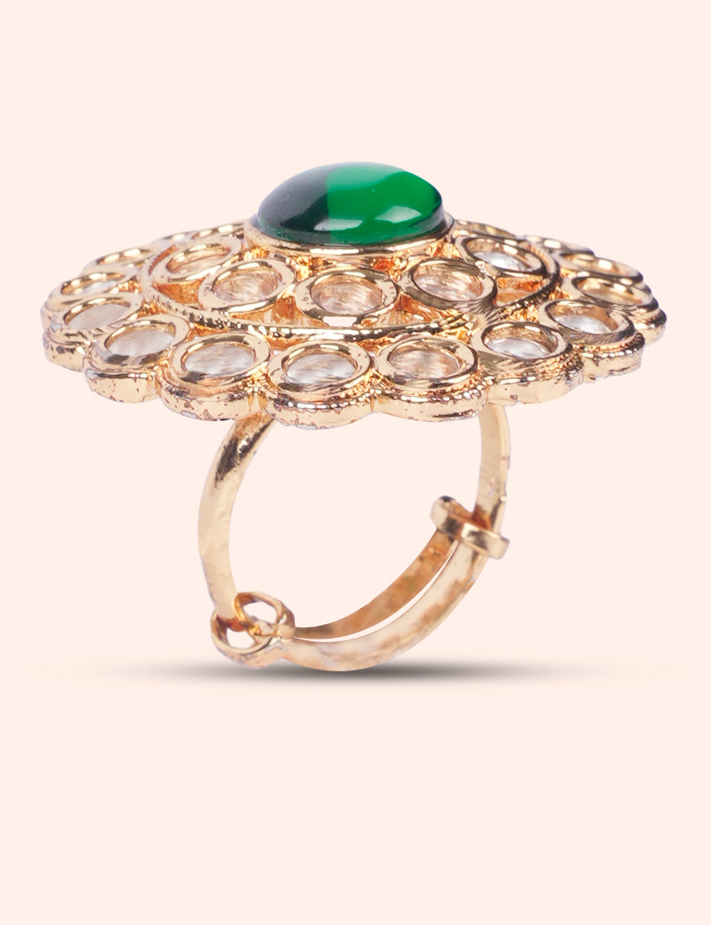 Royal Green Circle Ring