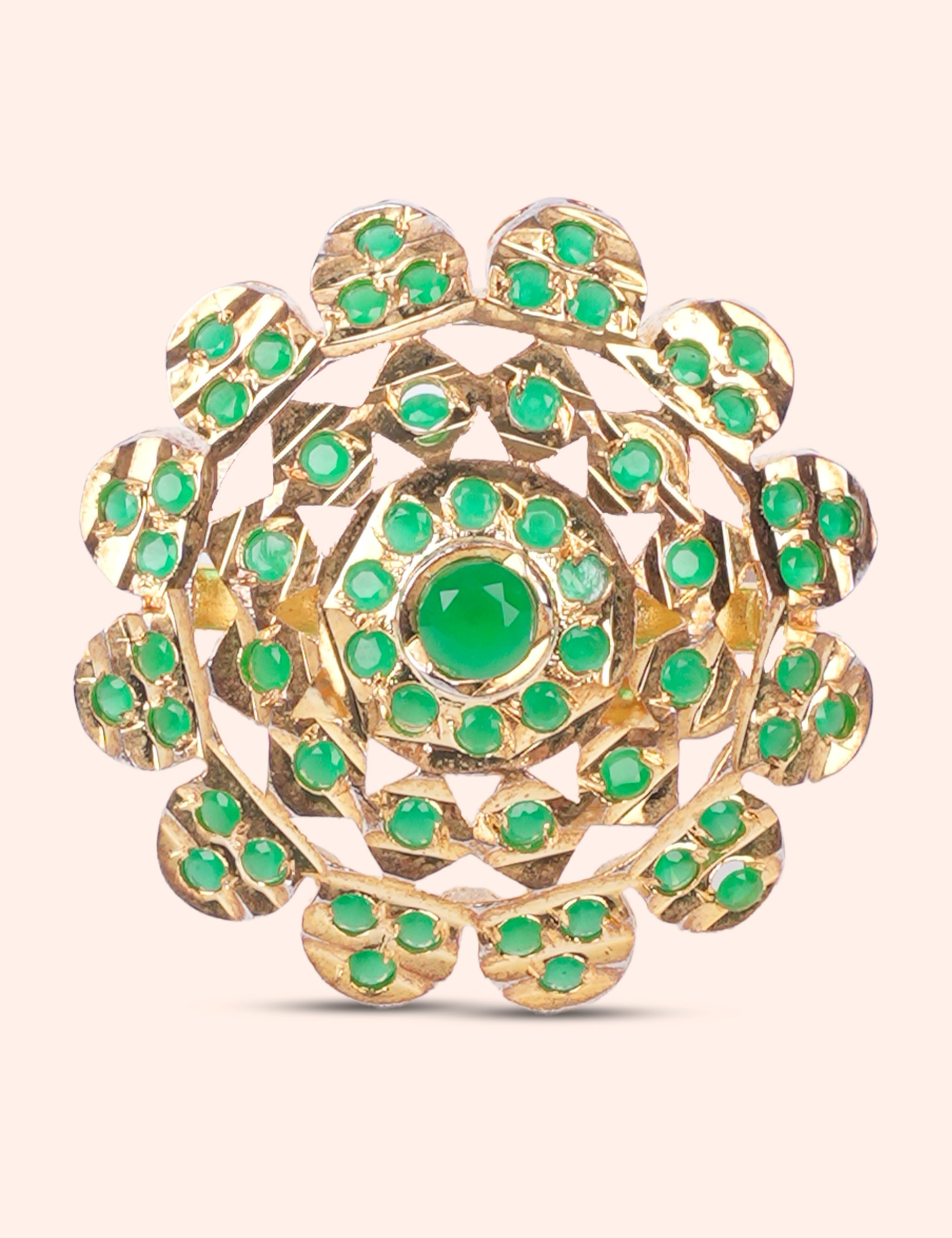 Green Stone Designer Ring