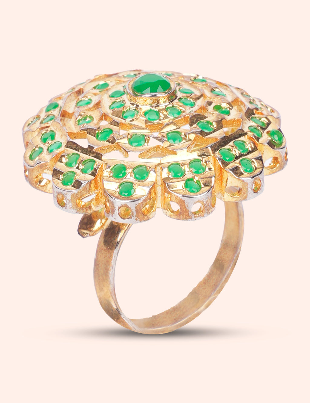 Green Stone Designer Ring