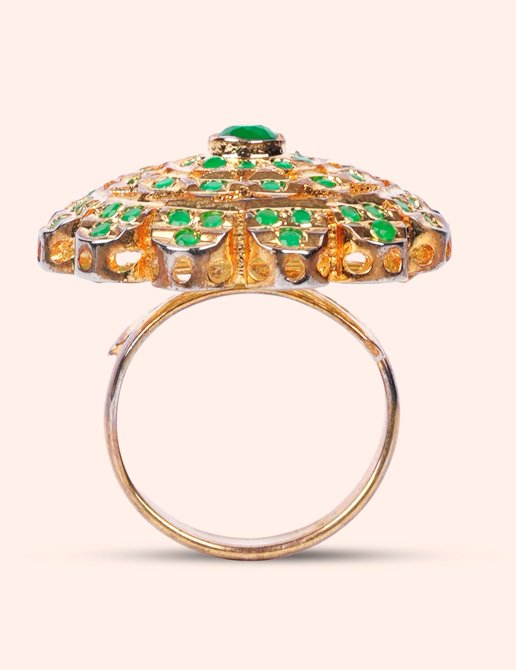 Green Stone Designer Ring