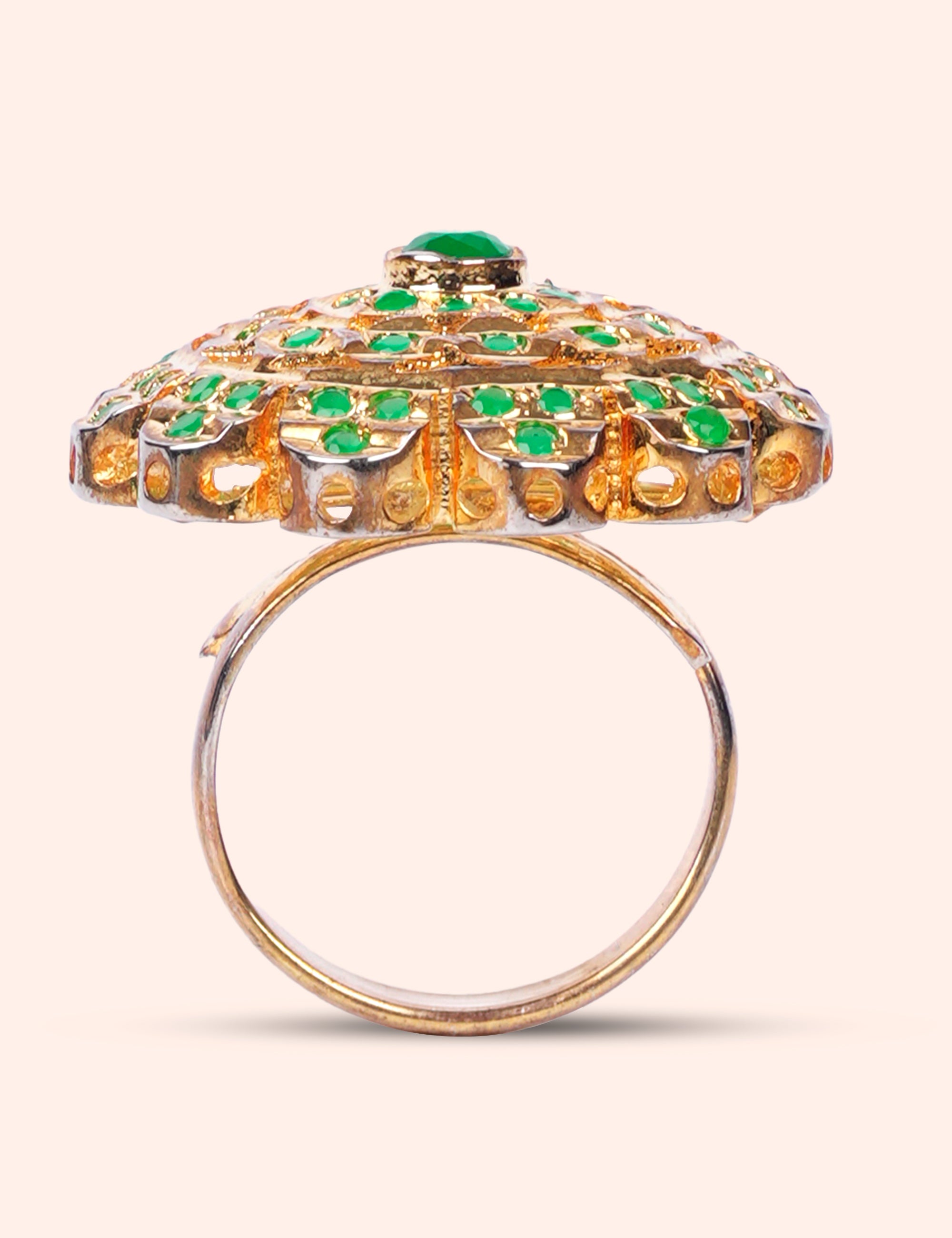 Green Stone Designer Ring