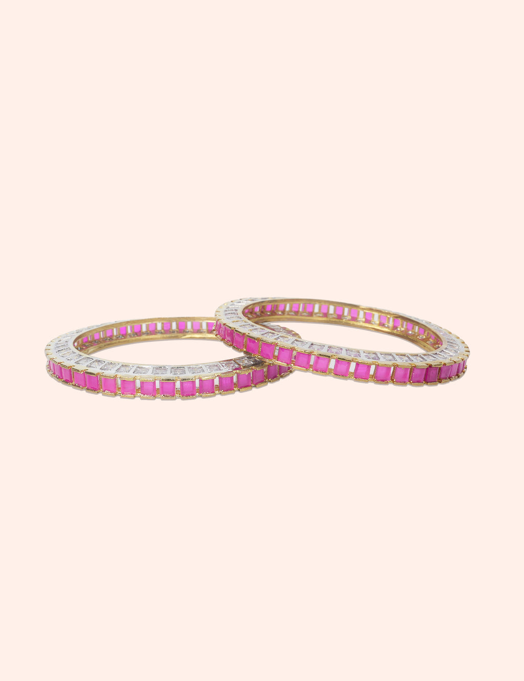 Royal Pink Sparkle Bangles