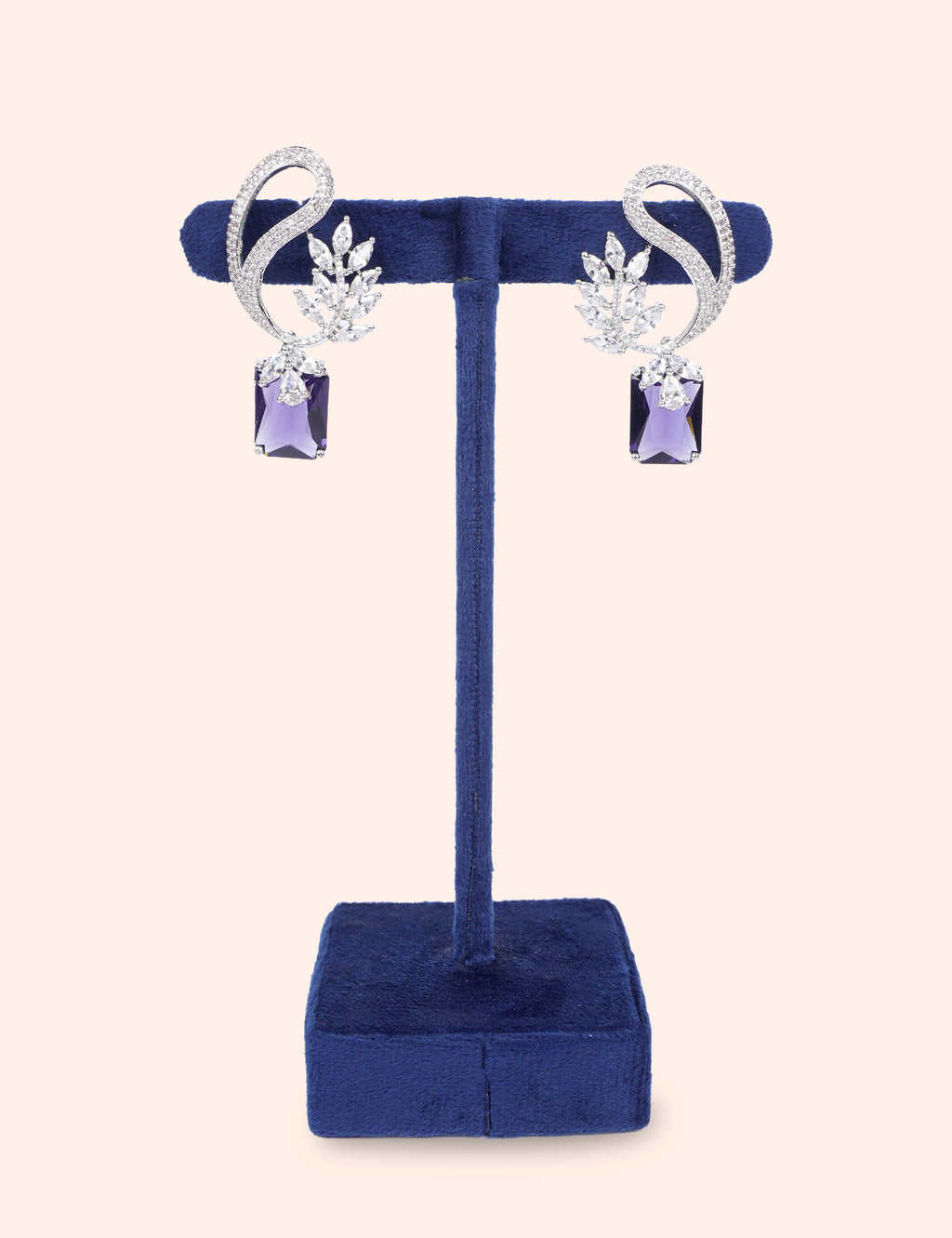 Royal Lavender Drop Earrings