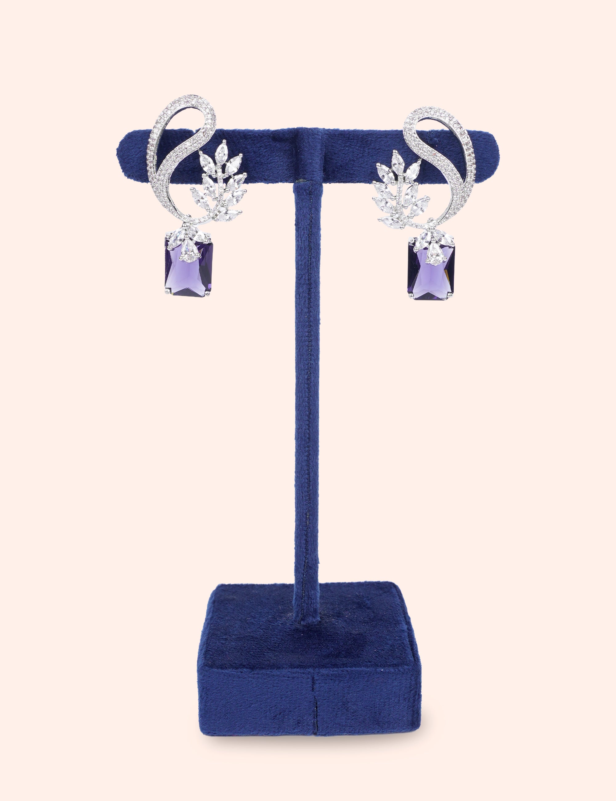 Royal Lavender Drop Earrings