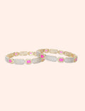 Premium Pink Stone Bangles