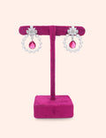 Pearl Circle Ruby Drops
