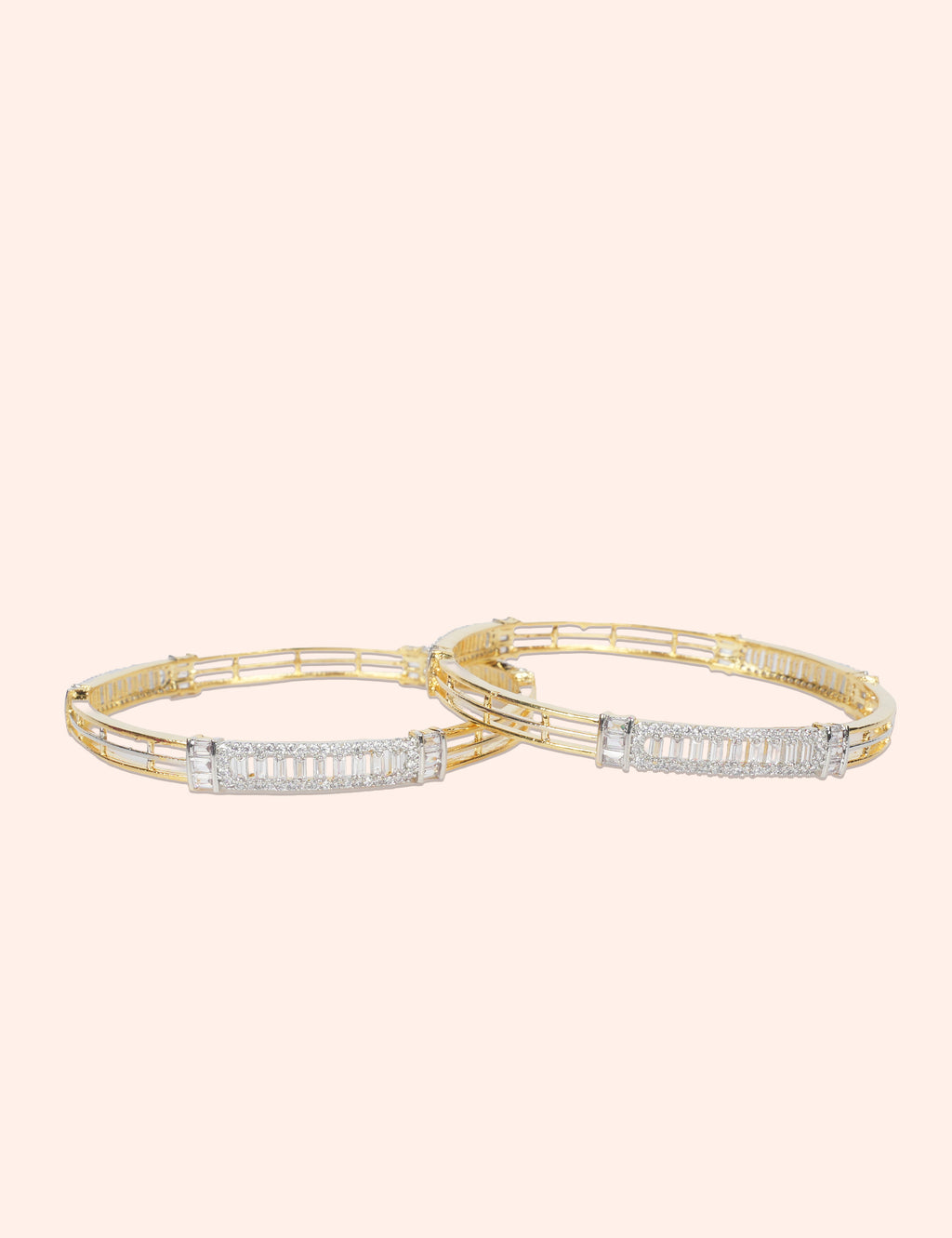 Elegant Gold Line Bangles