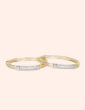 Elegant Gold Line Bangles