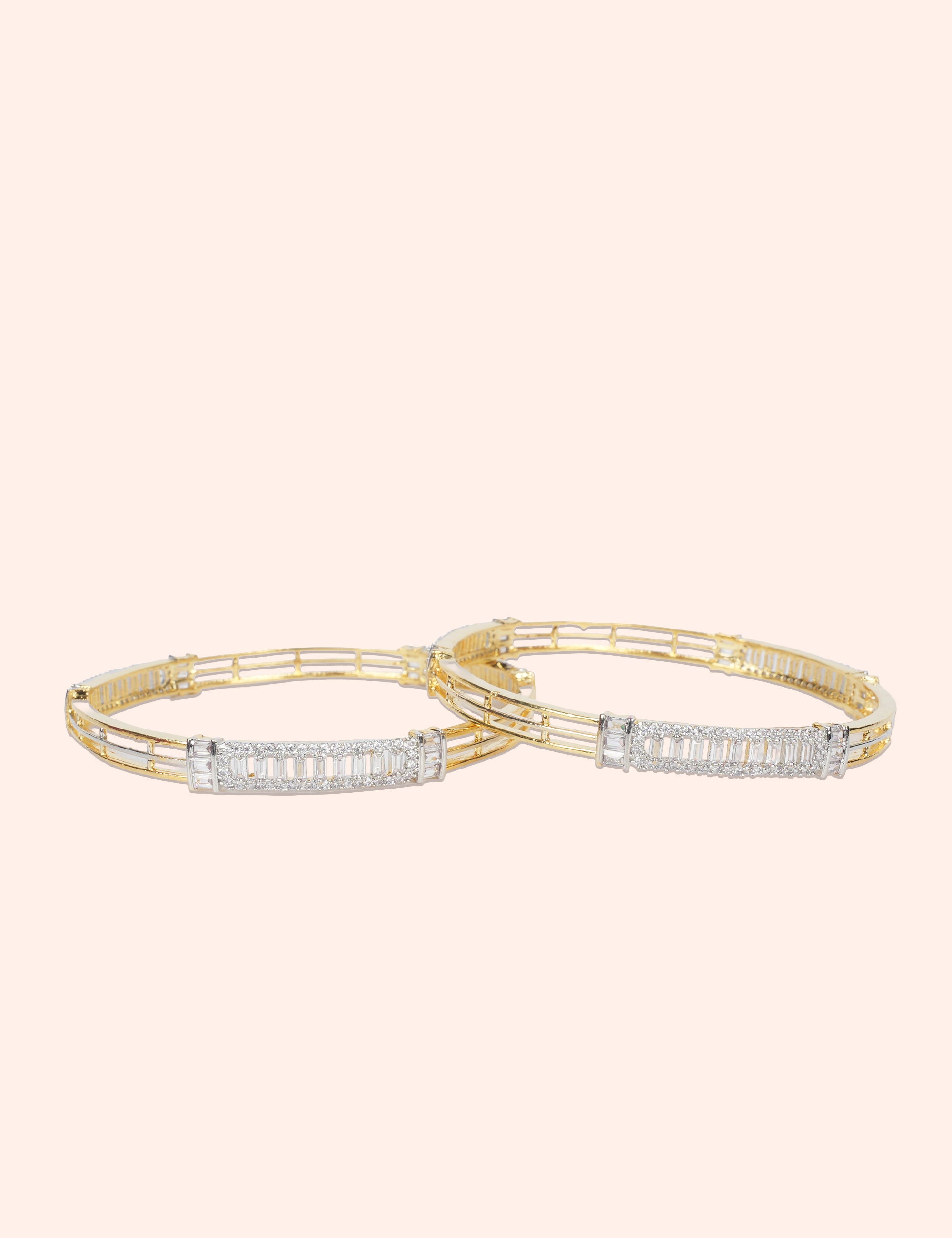 Elegant Gold Line Bangles