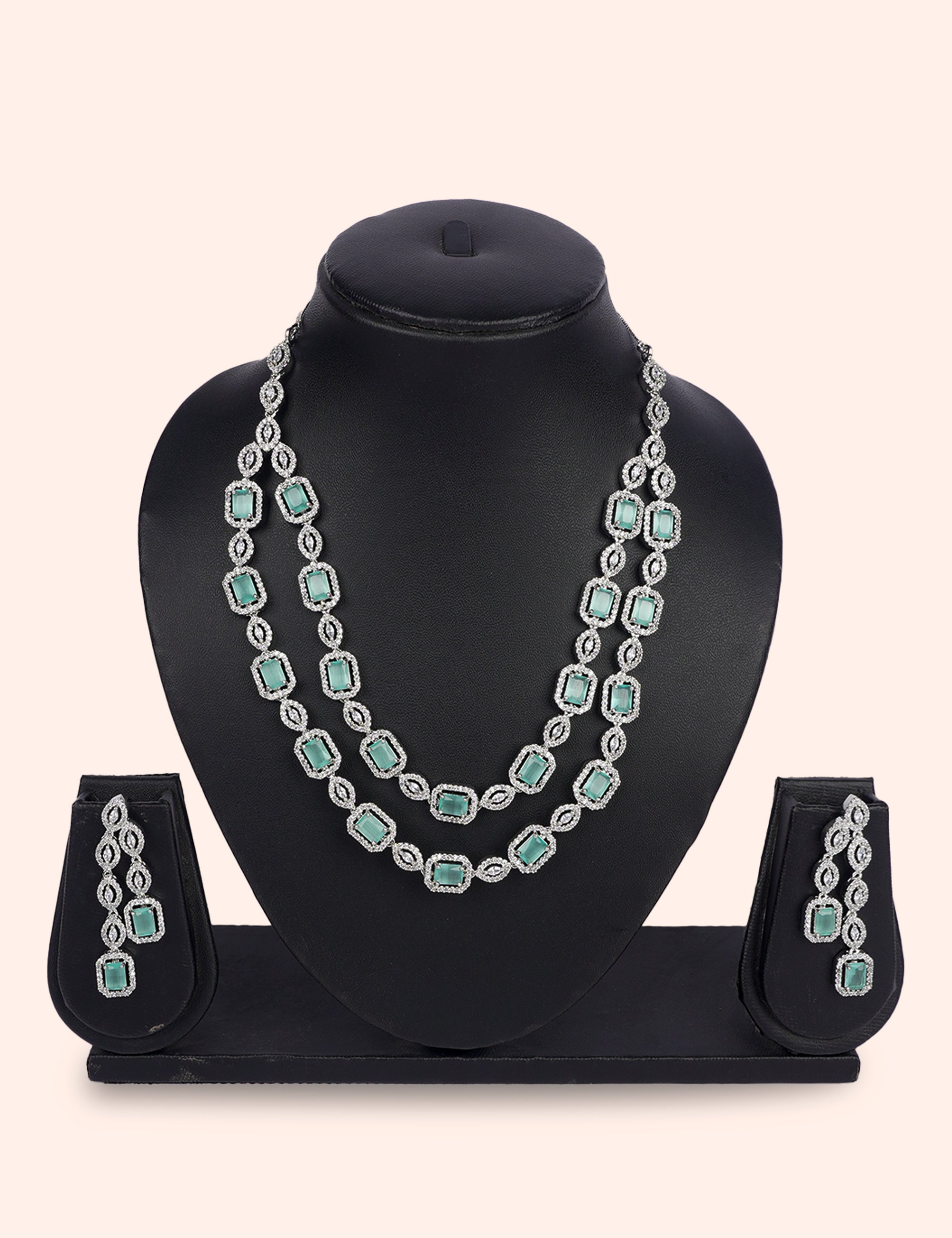 Sea Queen & Zirconia Diamond Statement Set by N Dazzles Designs