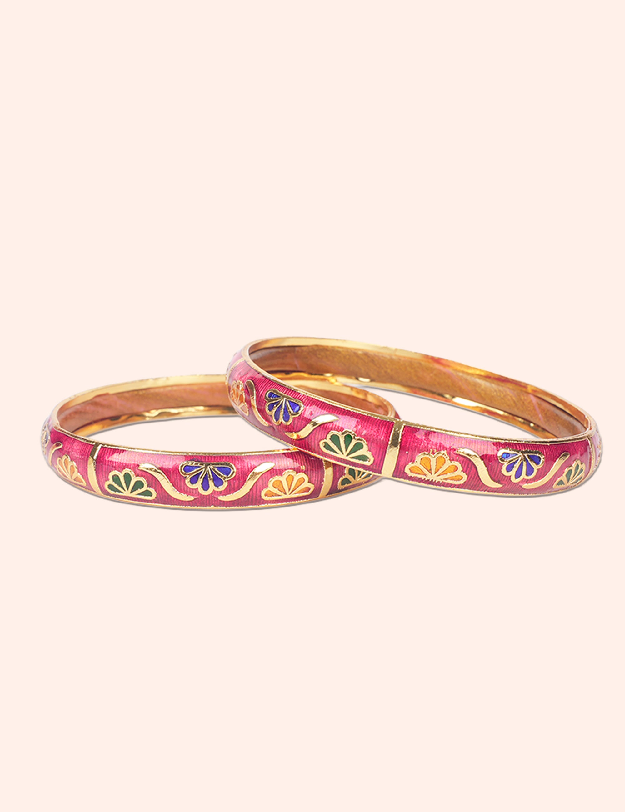Premium Pink Stone Bangles
