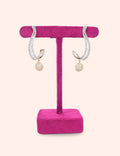 Shine Ball Hoop Earrings
