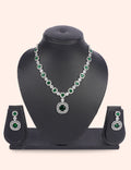 Celtic Emerald Set & Zirconia Diamond Statement Set by N Dazzles Designs