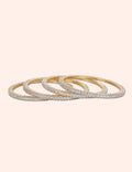 Crystal Line Bangles