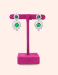 Green Crystal Circle Drops