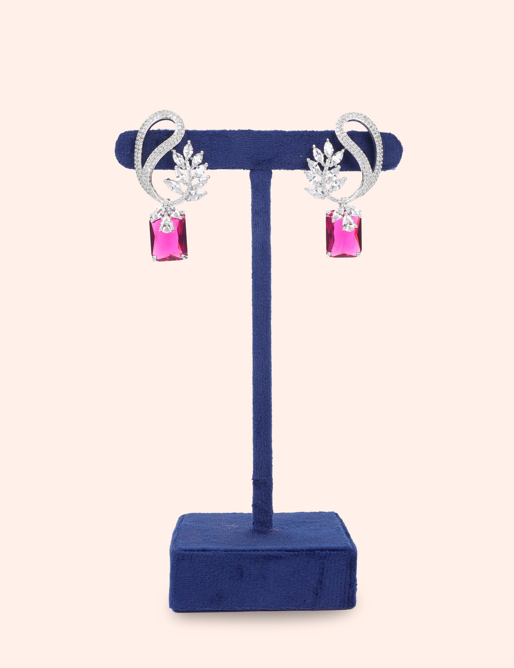 Royal Pink Shine Earrings