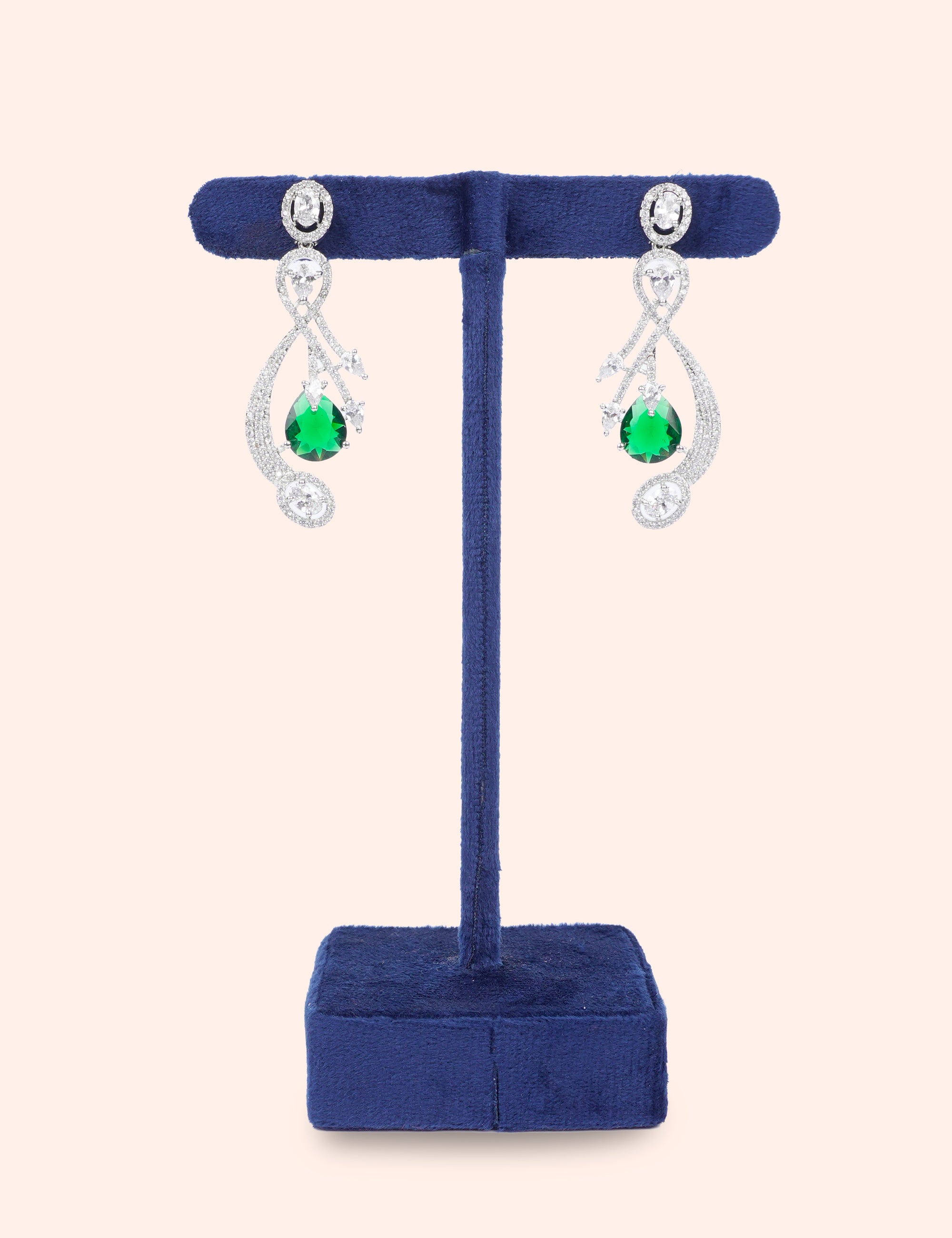 Royal Emerald Danglers