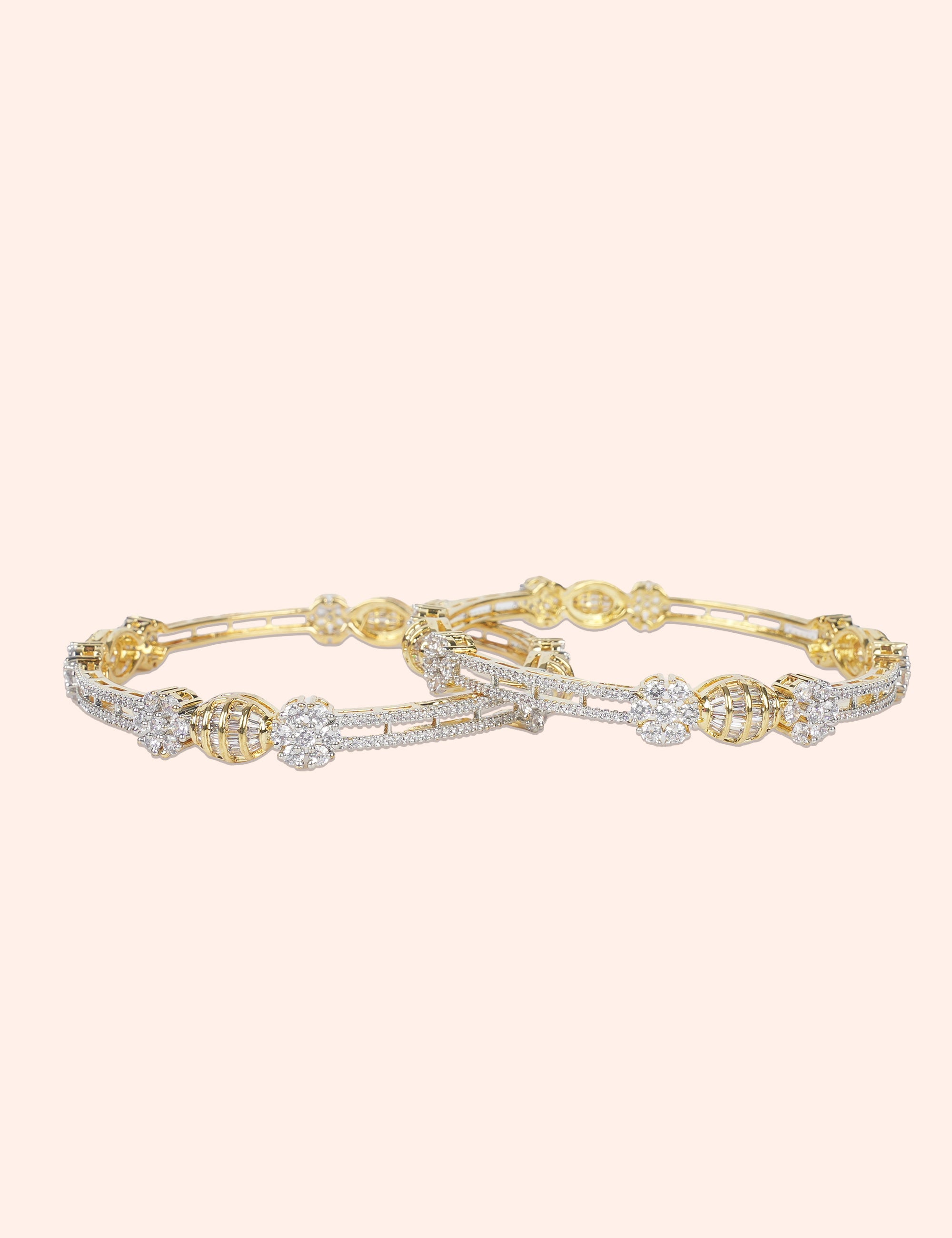 Fancy Gold Bead Bangles