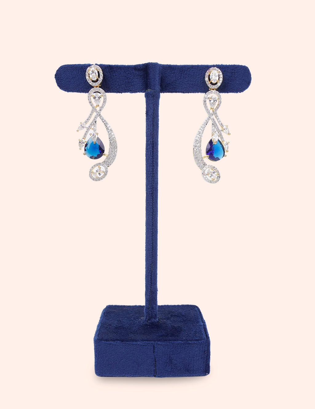 Noor Blue Teardrop Elegance