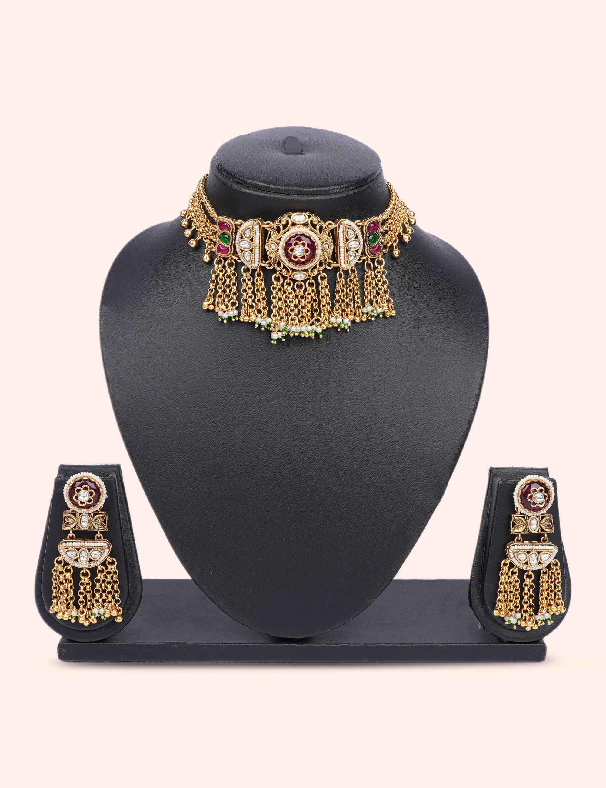 Maharani Tassel Choker Set