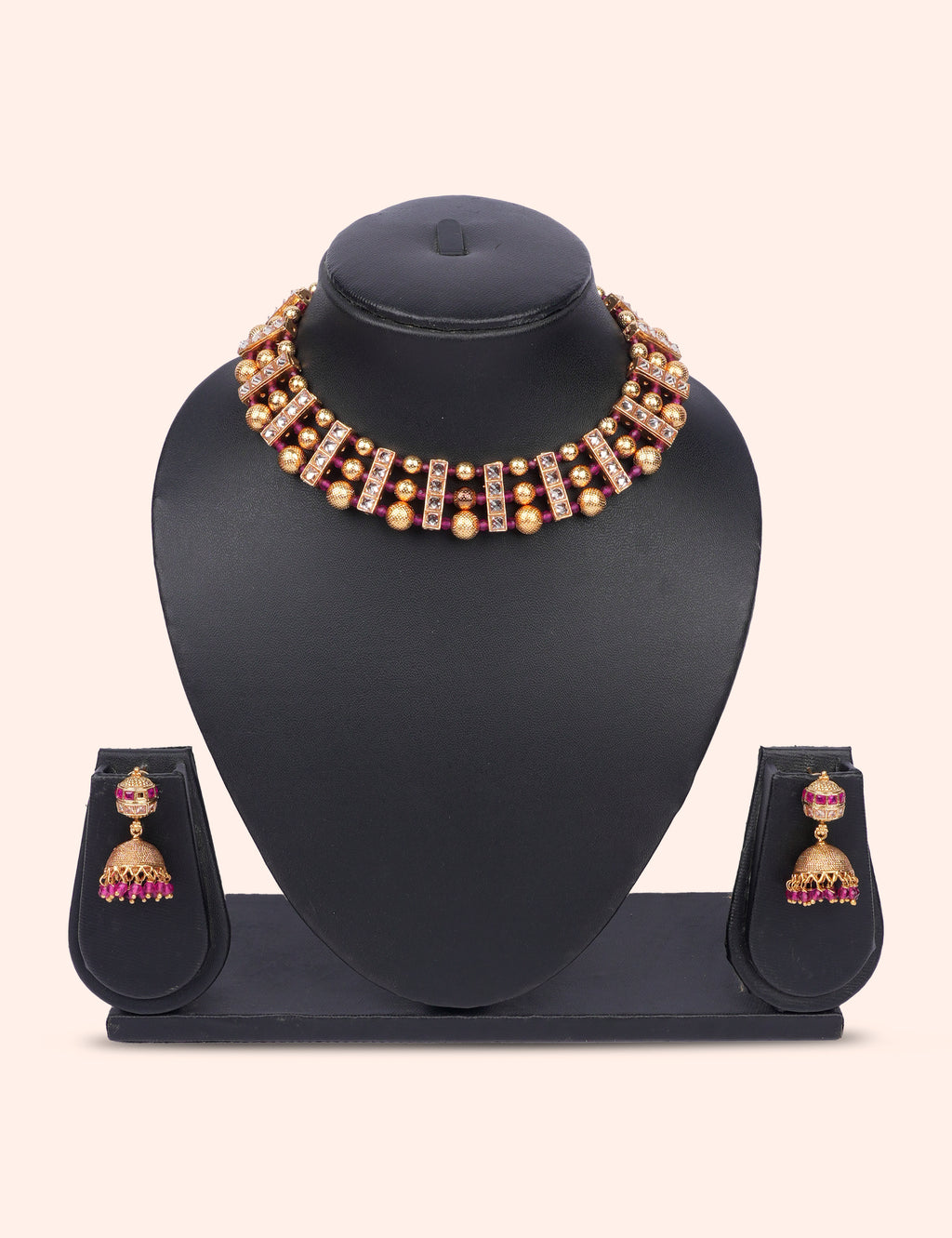 Ruby Accent Kundan Choker