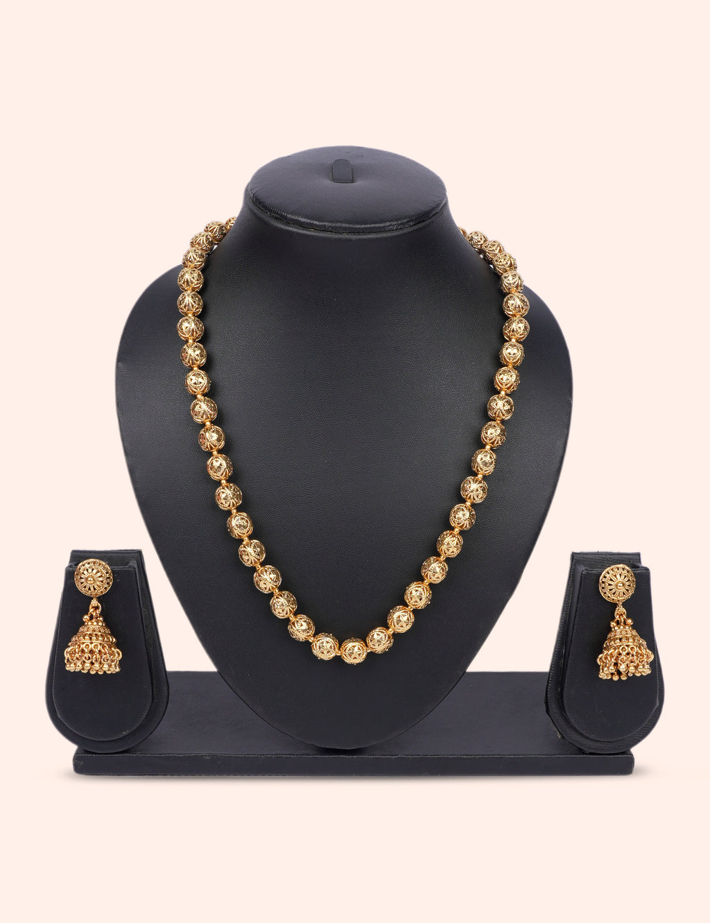 Antique Gold Bead Mala Set